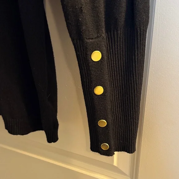 Joseph Black Sweater with Gold Accents - Picture 3 of 4